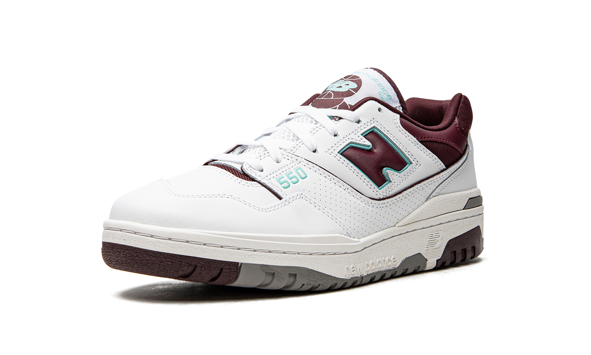 550 "Burgundy / Cyan" BB550WBG