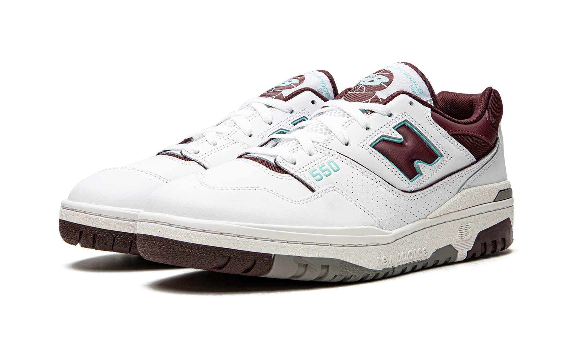 550 "Burgundy / Cyan" BB550WBG