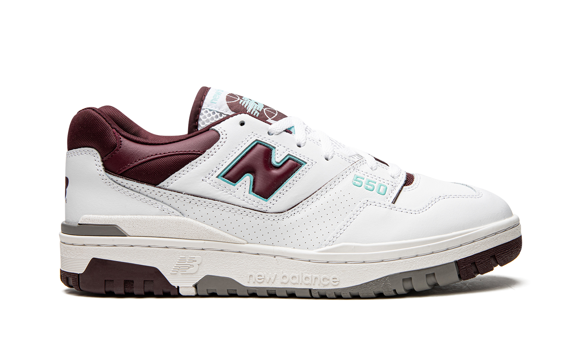 550 "Burgundy / Cyan" BB550WBG