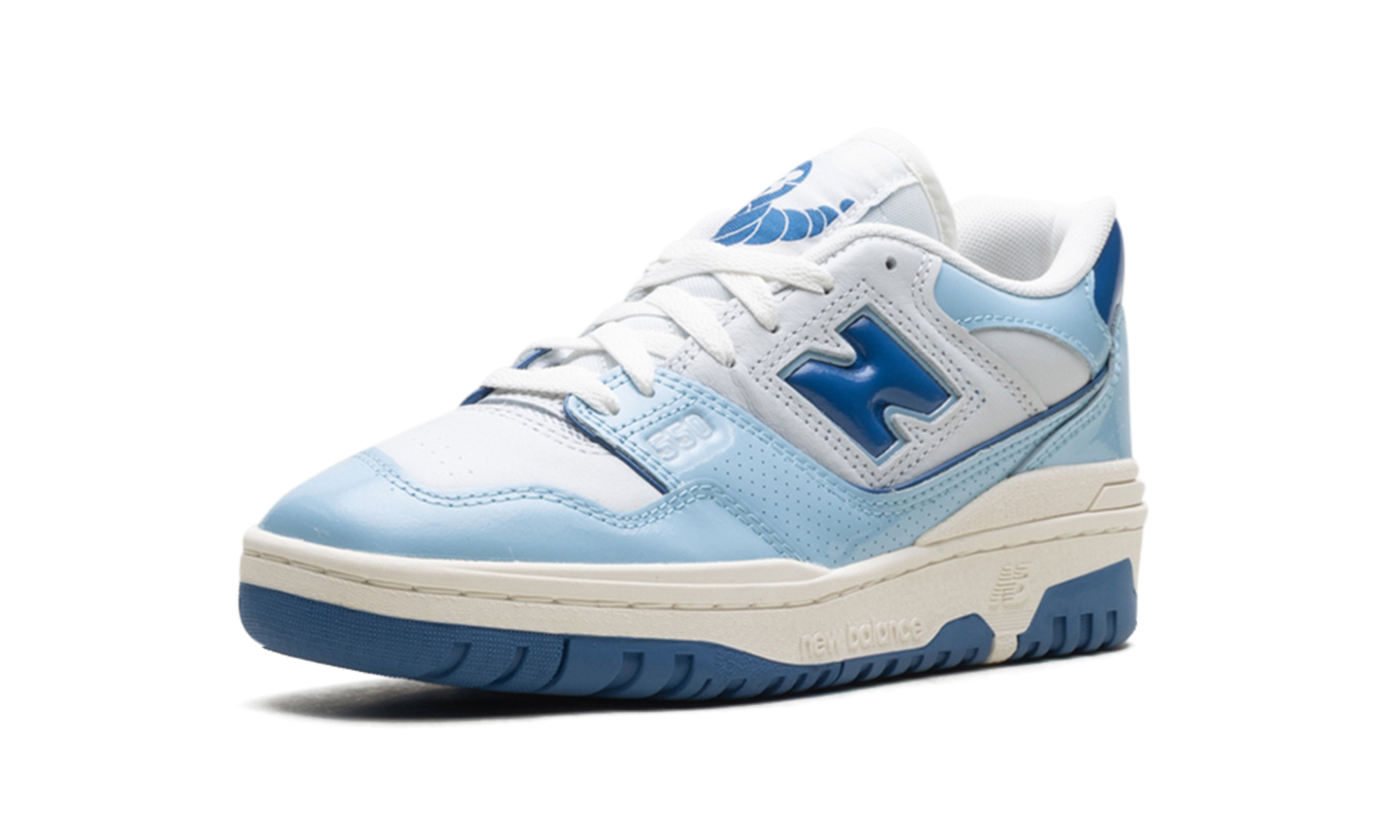 550 "Patent - White / Powder Blue" BB550YKE