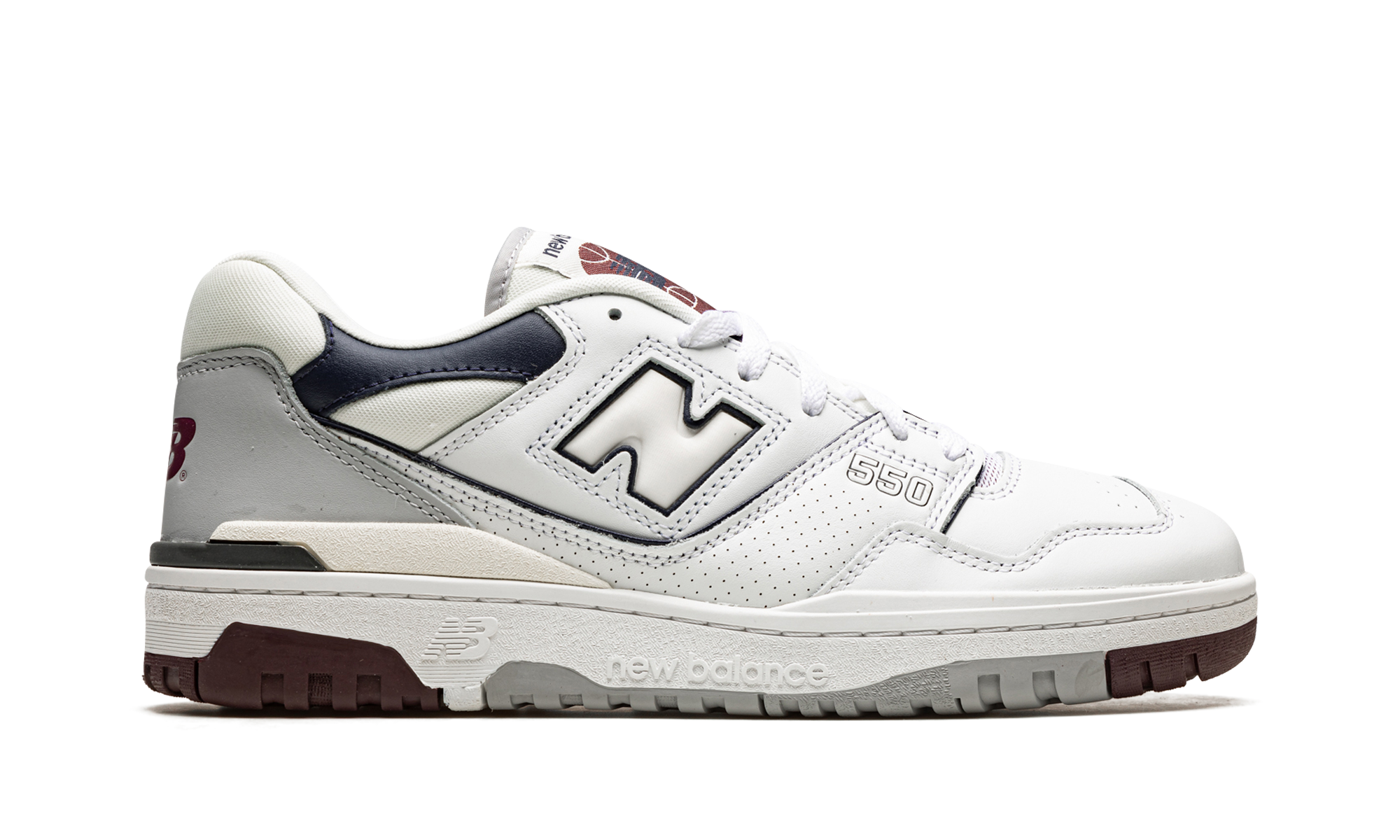 550 "White / Indigo / Burgundy" BB550PWB