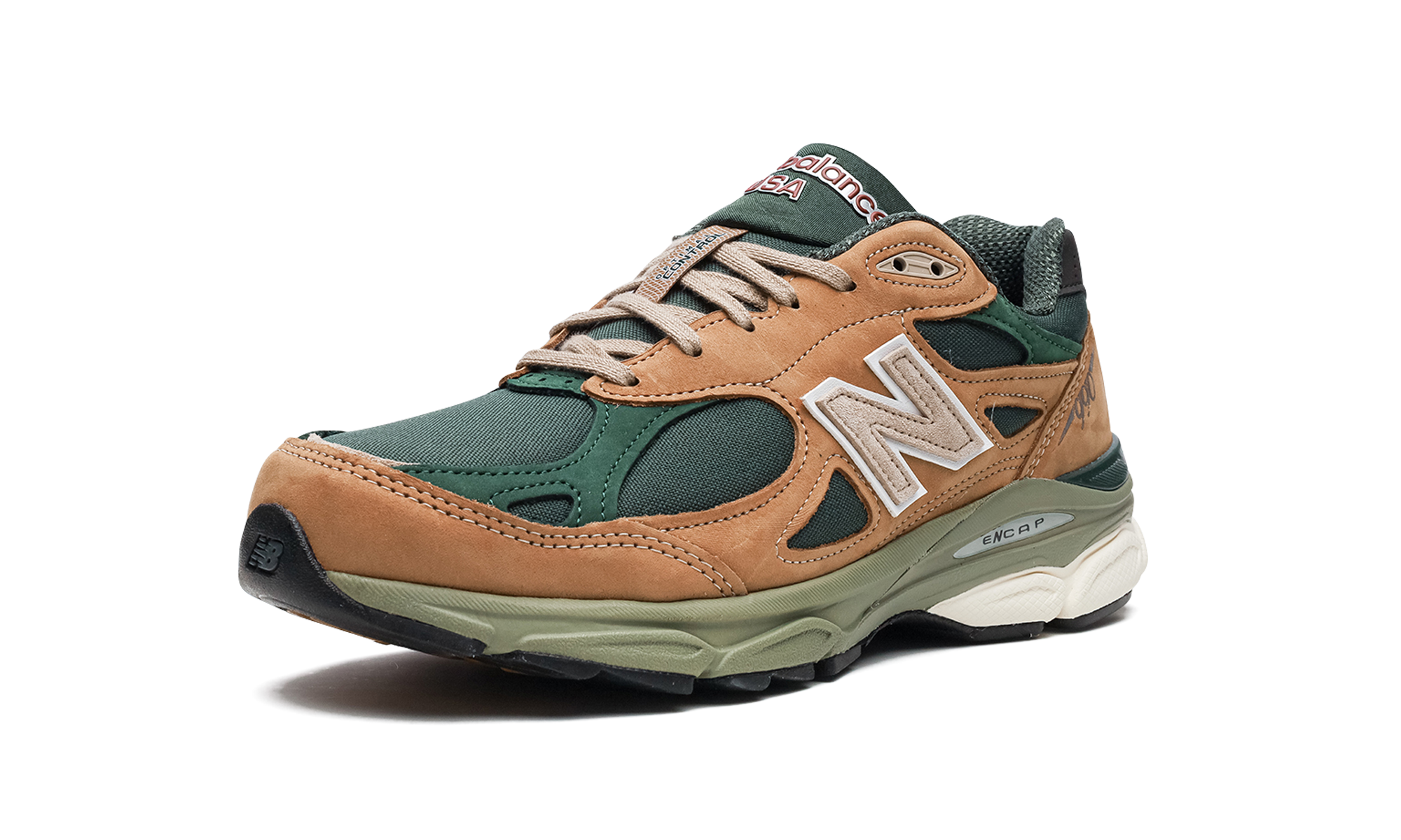990v3 "Made in USA - Tan / Green" M990WG3