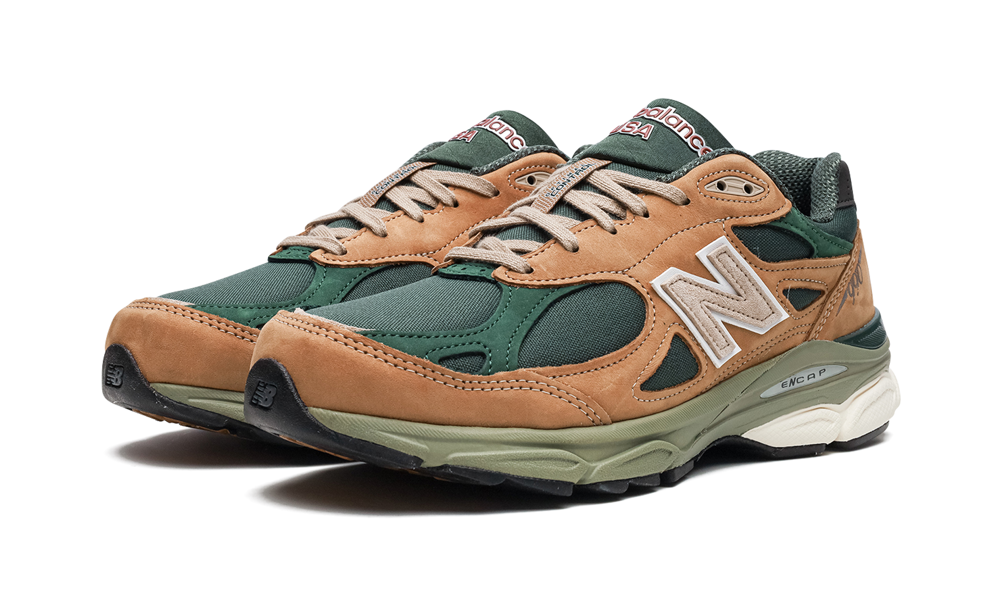 990v3 "Made in USA - Tan / Green" M990WG3