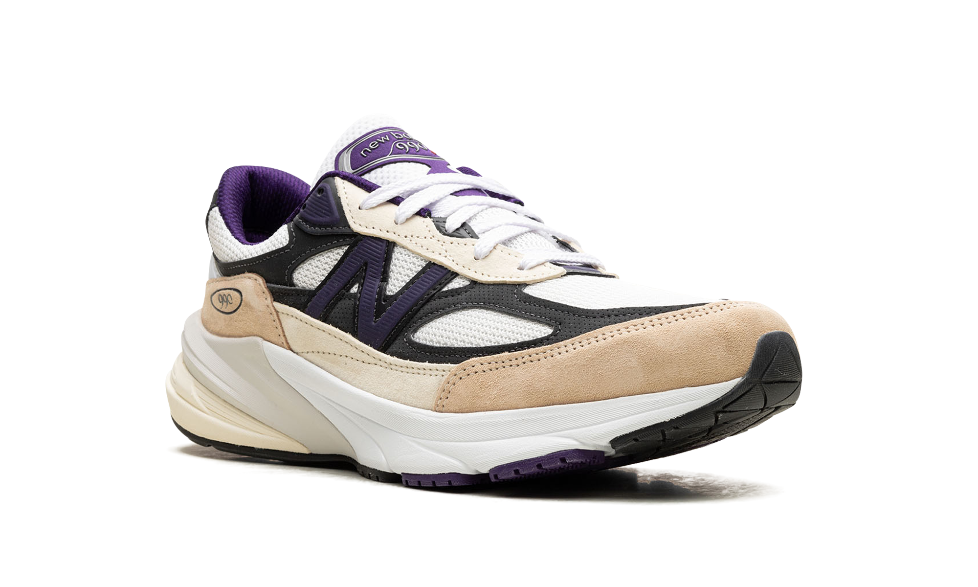 990v6 "Made In USA - Teddy Santis White Black Plum" U990WB6