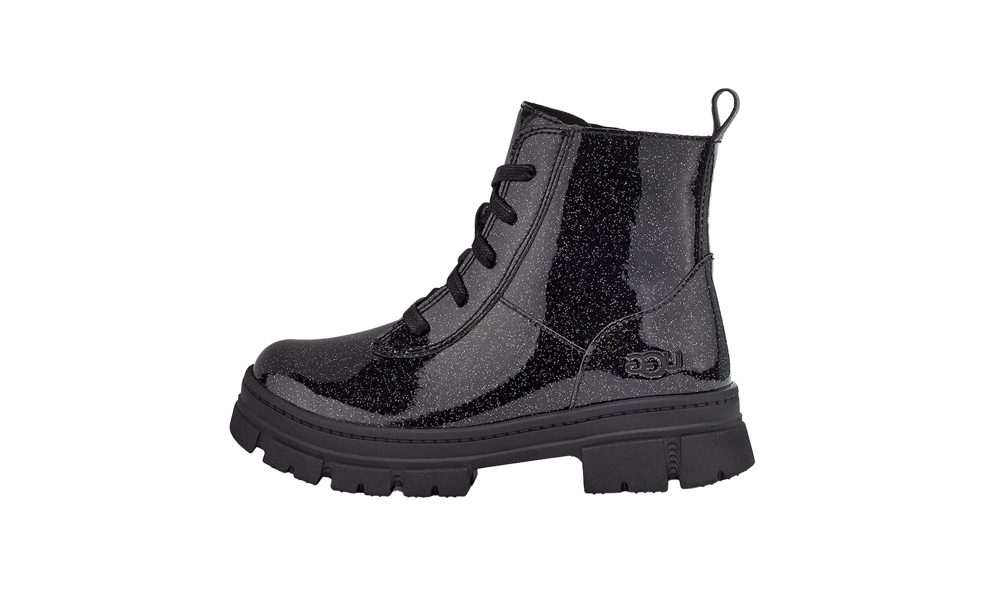 Ashton Lace Up Boot GS "Glitter Black" 1151571K GTBC
