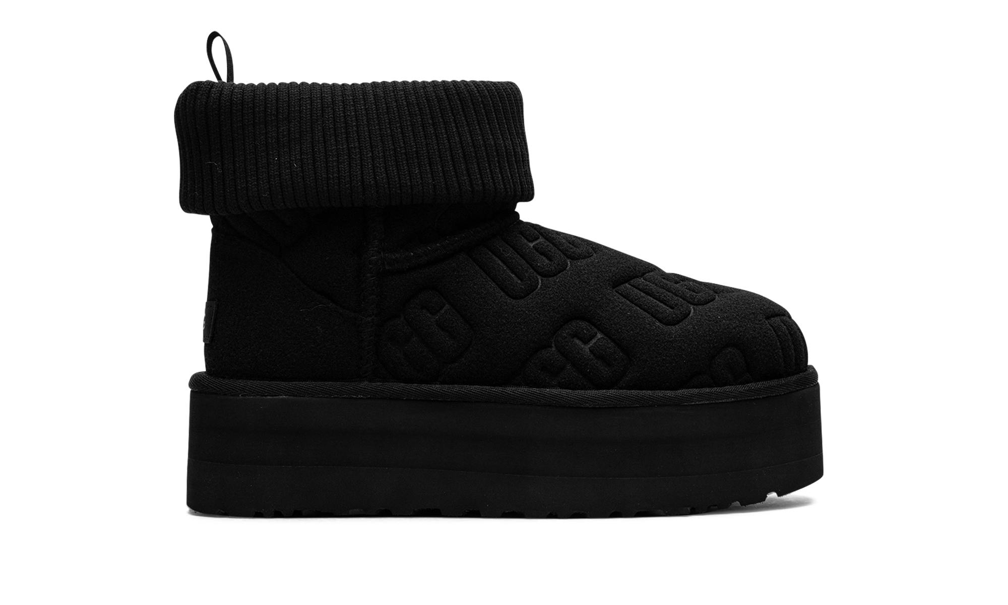 Classic Mini Platform Felted WMNS "Black" 1144047 BLK