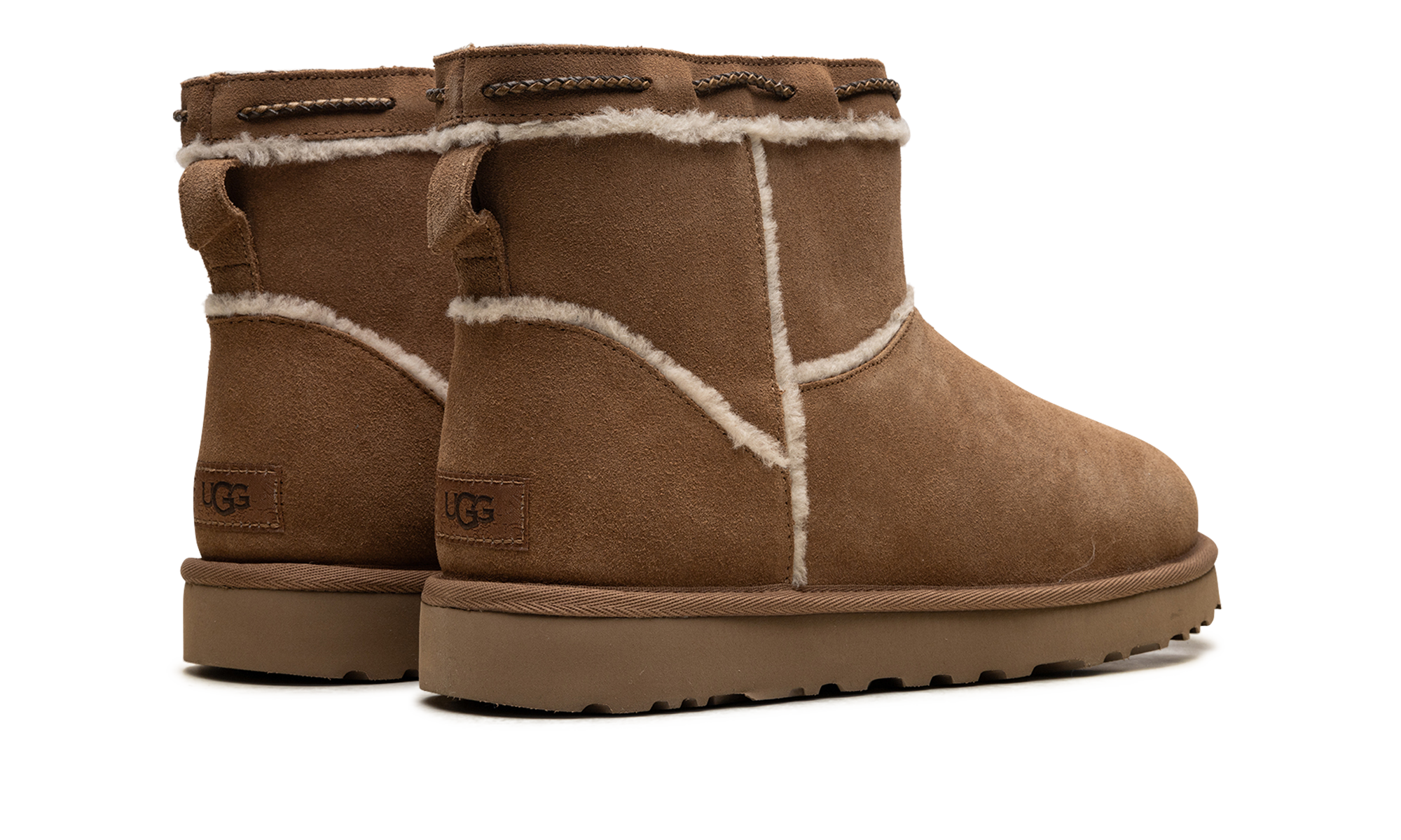 Classic Mini Shearling Braid WMNS "Chestnut" 1166751 CHE