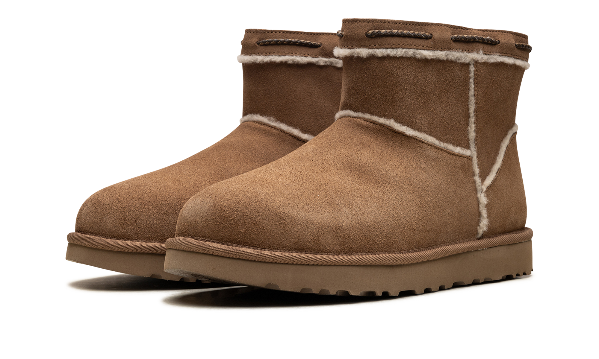 Classic Mini Shearling Braid WMNS "Chestnut" 1166751 CHE