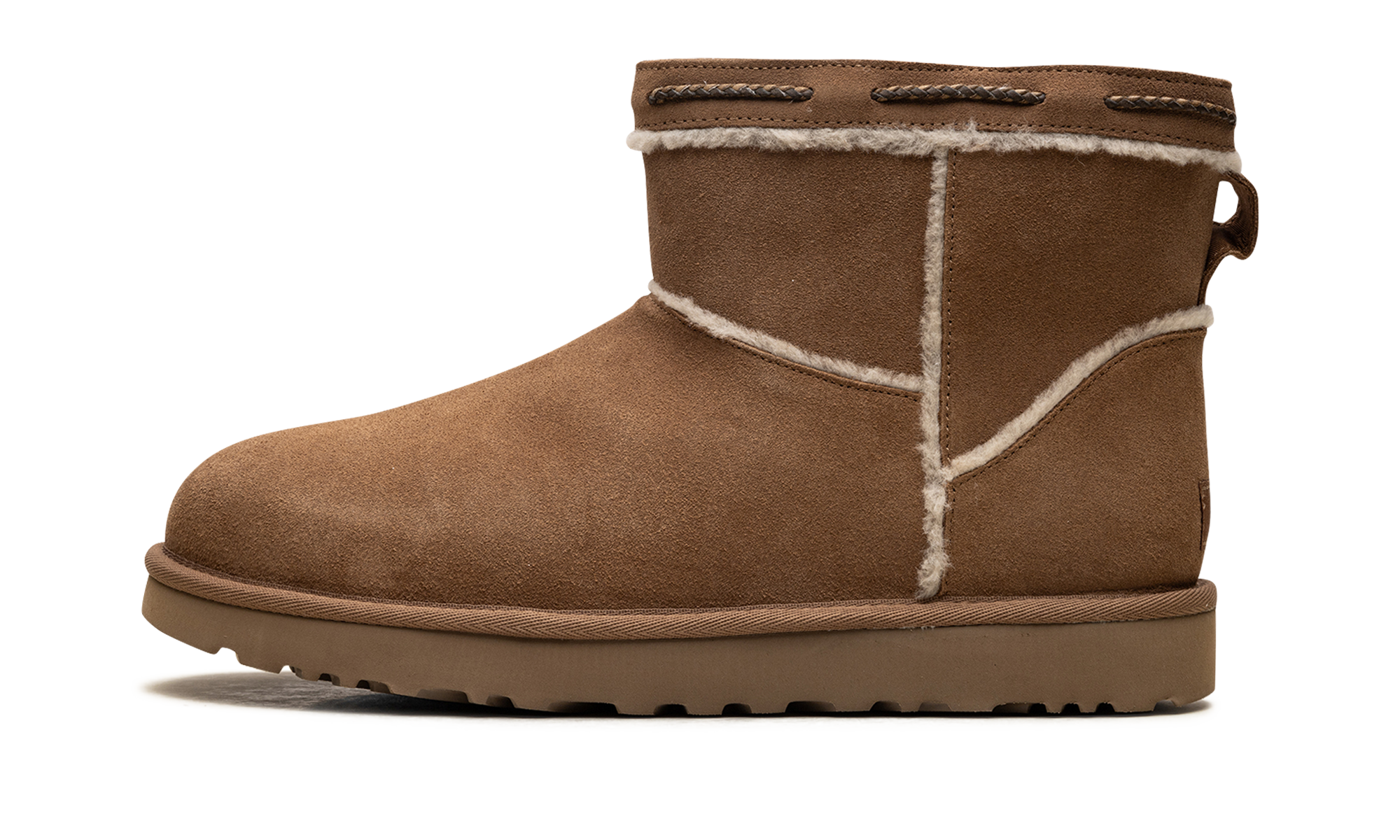 Classic Mini Shearling Braid WMNS "Chestnut" 1166751 CHE