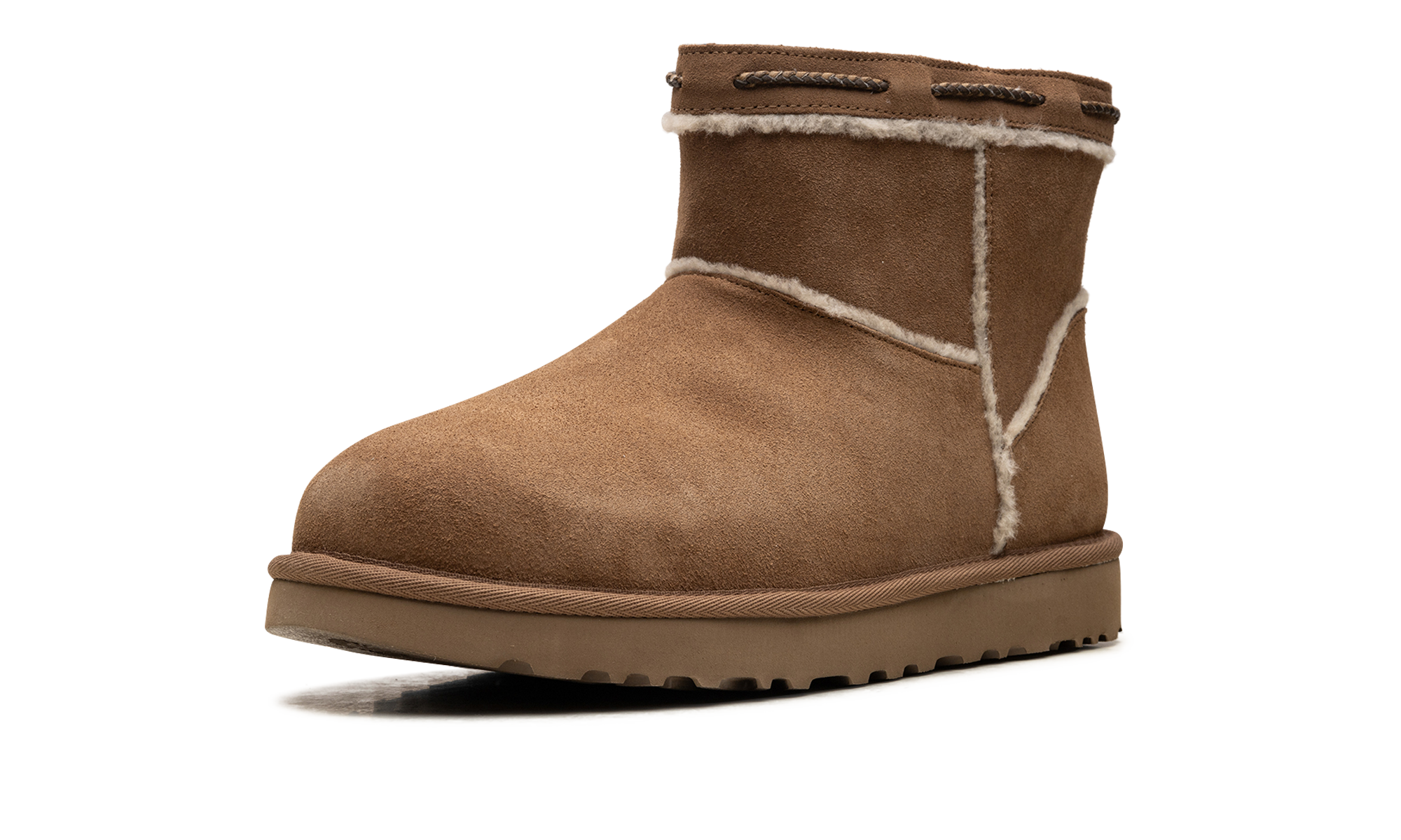 Classic Mini Shearling Braid WMNS "Chestnut" 1166751 CHE