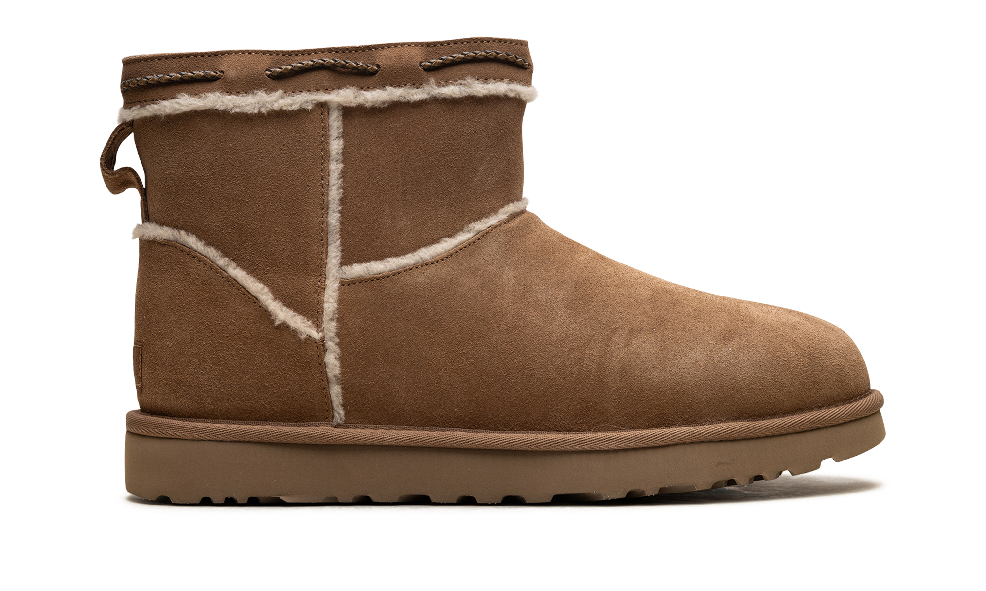 Classic Mini Shearling Braid WMNS "Chestnut" 1166751 CHE