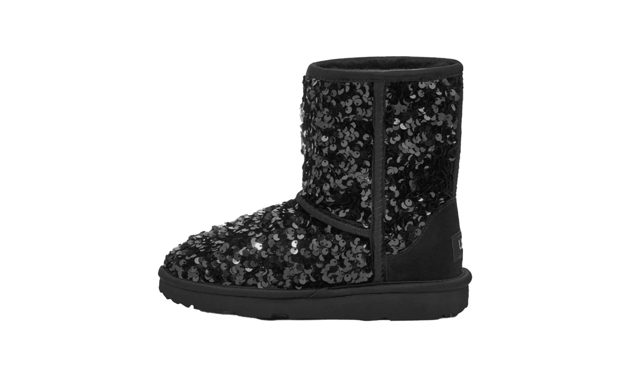 Classic Short Chunky Sequin Boot PS "Black" 1135330K BLK