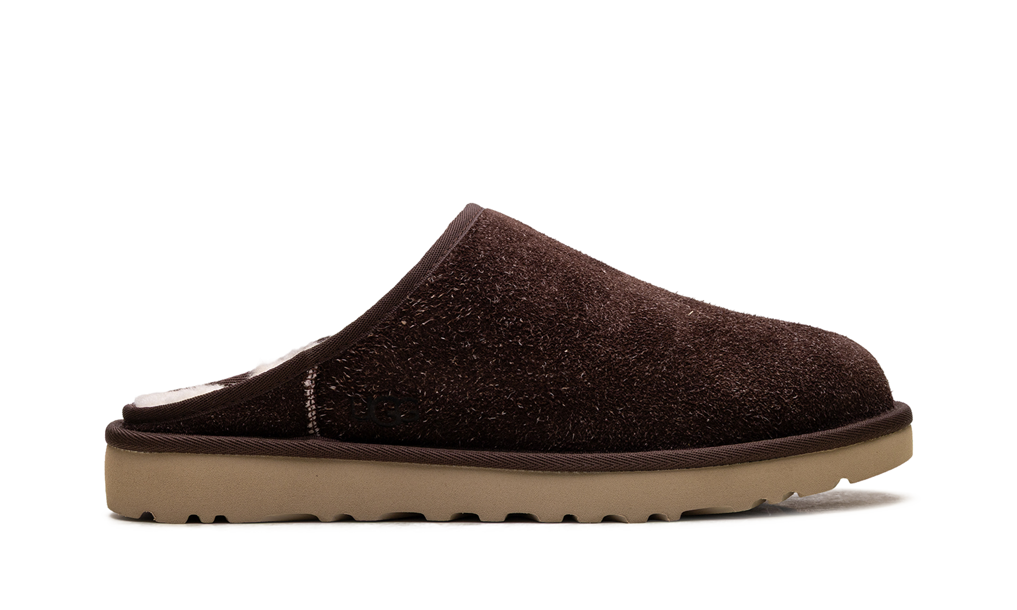 Classic Slip-On Shaggy Suede Slipper "Burnt Cedar" 1153104 BCDR