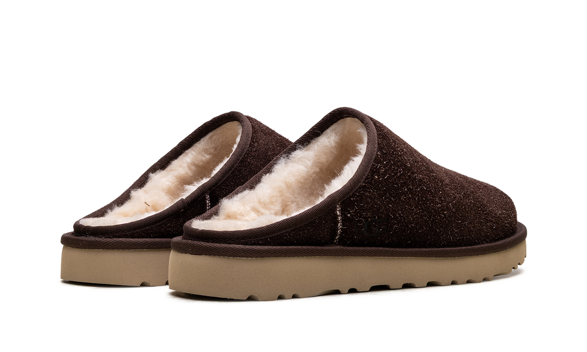 Classic Slip-On Shaggy Suede Slipper "Burnt Cedar" 1153104 BCDR