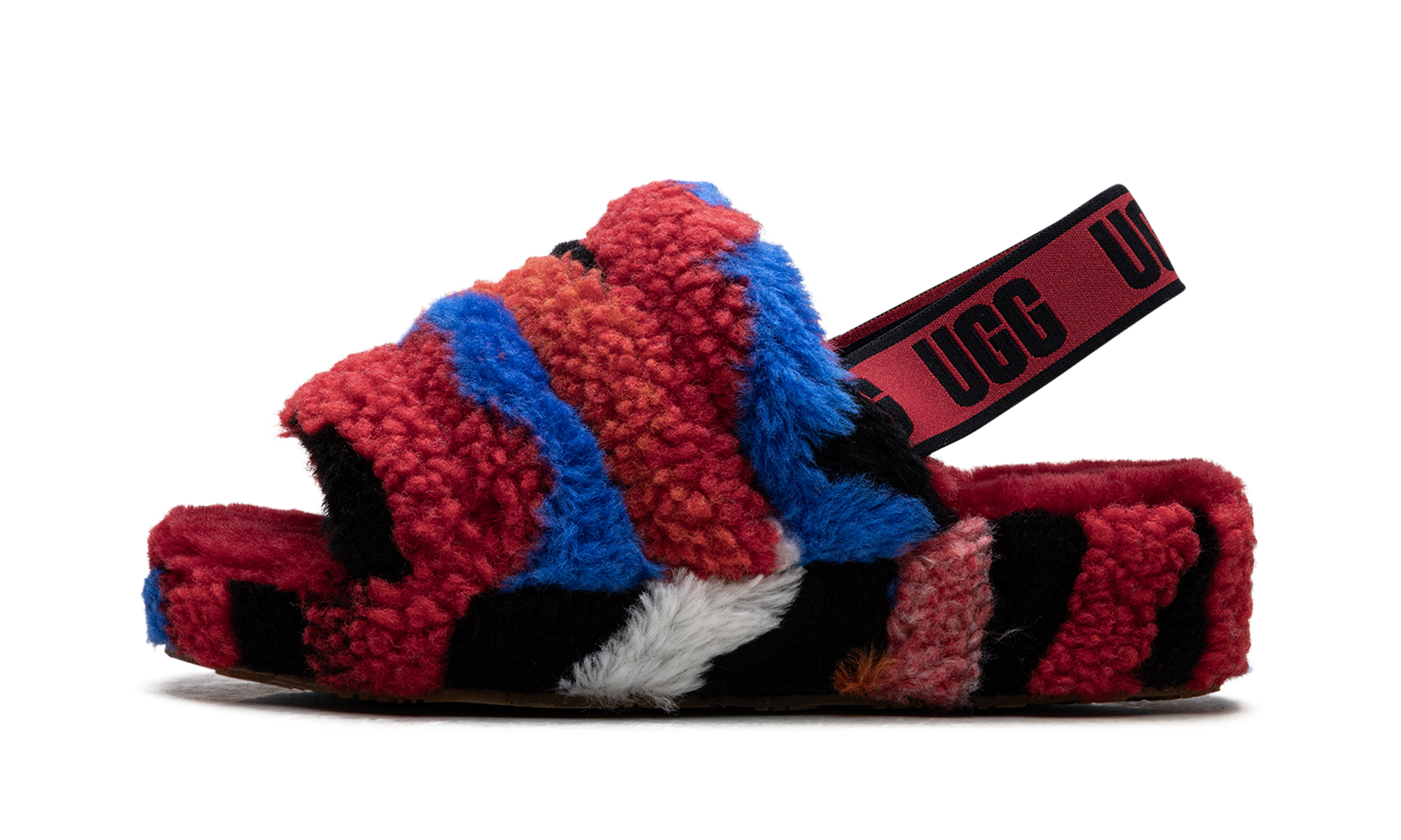Fluff Yeah Slide WMNS "Cali Collage Red" 1118164 RED