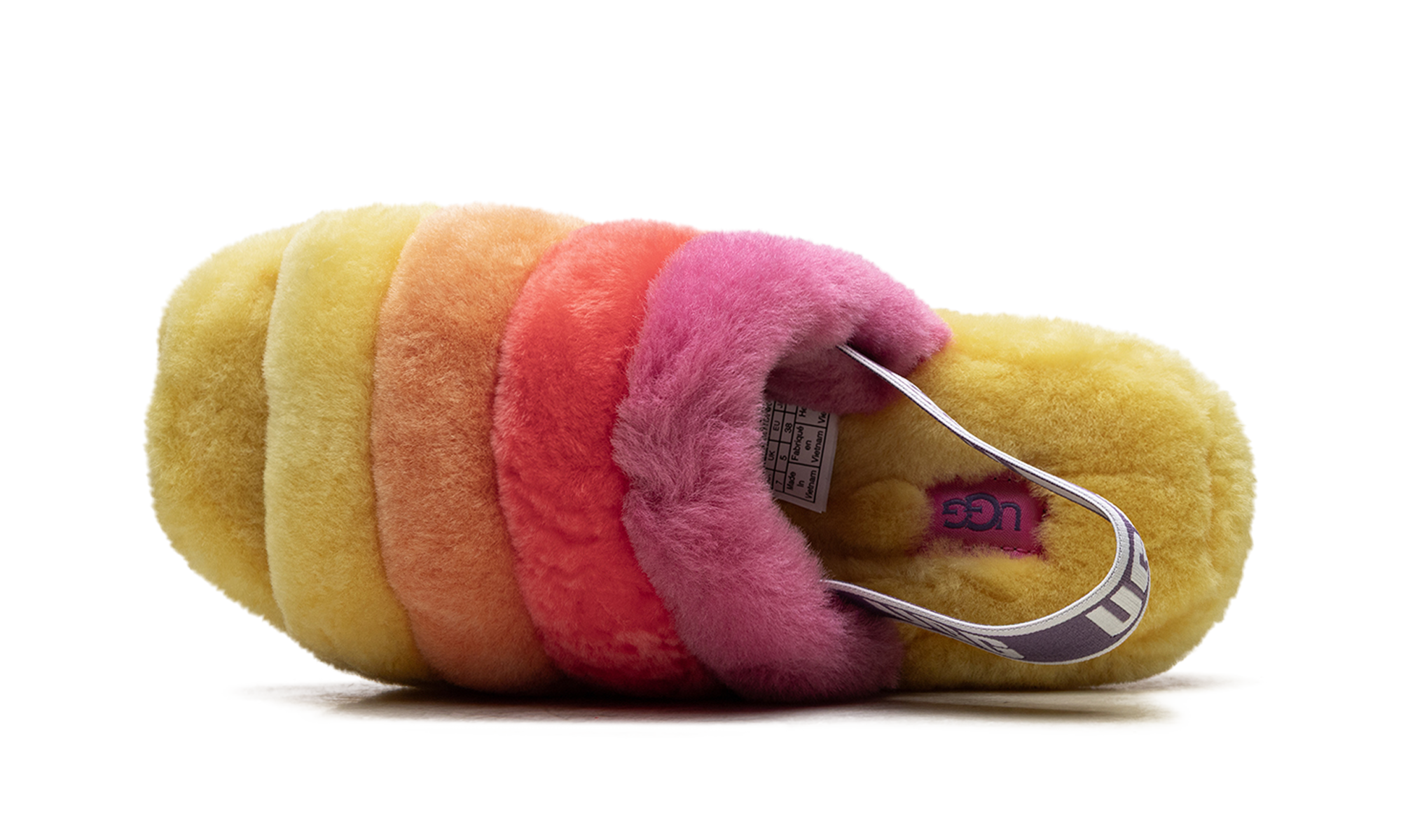 Fluff Yeah Slide WMNS "Rainbow Yellow" 1097169 PRYW