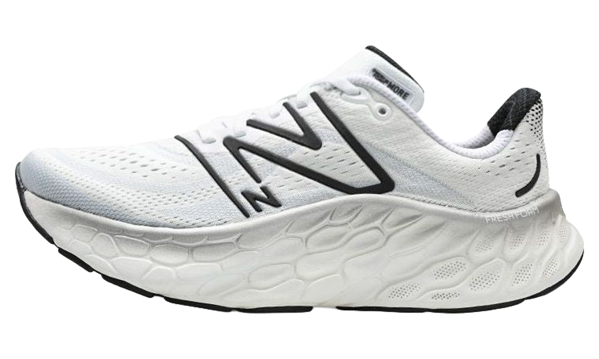 Fresh Foam X More v4 "White Black Metallic" MMORCW4