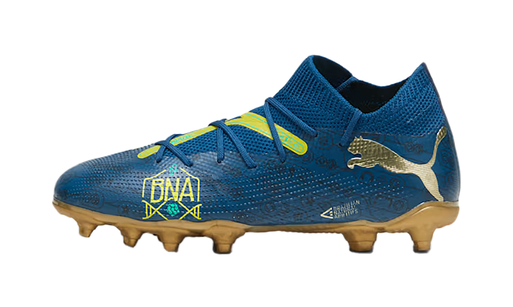 Future 7 Match Bna Fg Ag GS Cleats "Marine blue / yellow" 108083 01