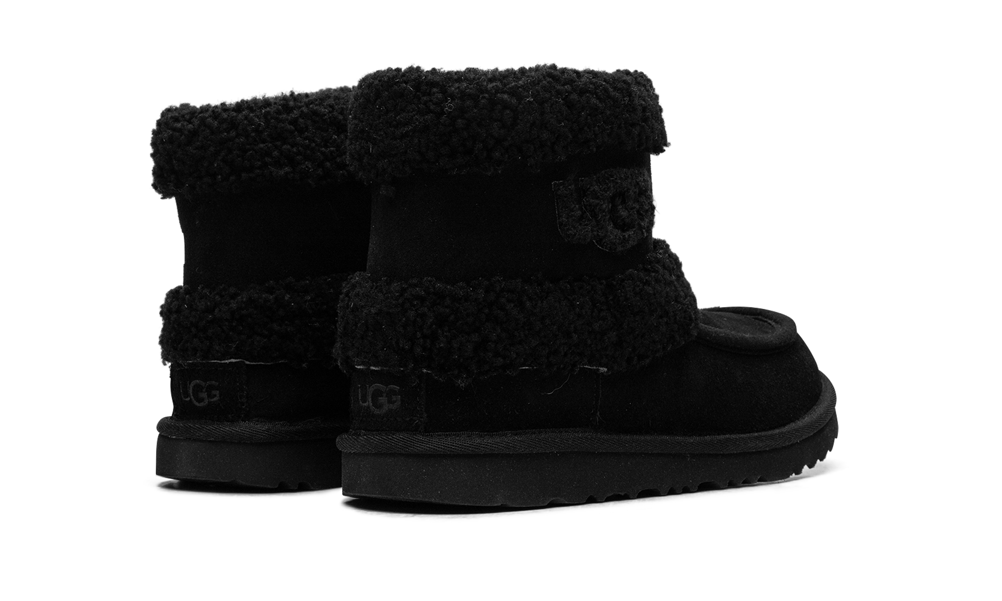 K Ultra Mini Ugg Fluff "Black" 1143701K BLK
