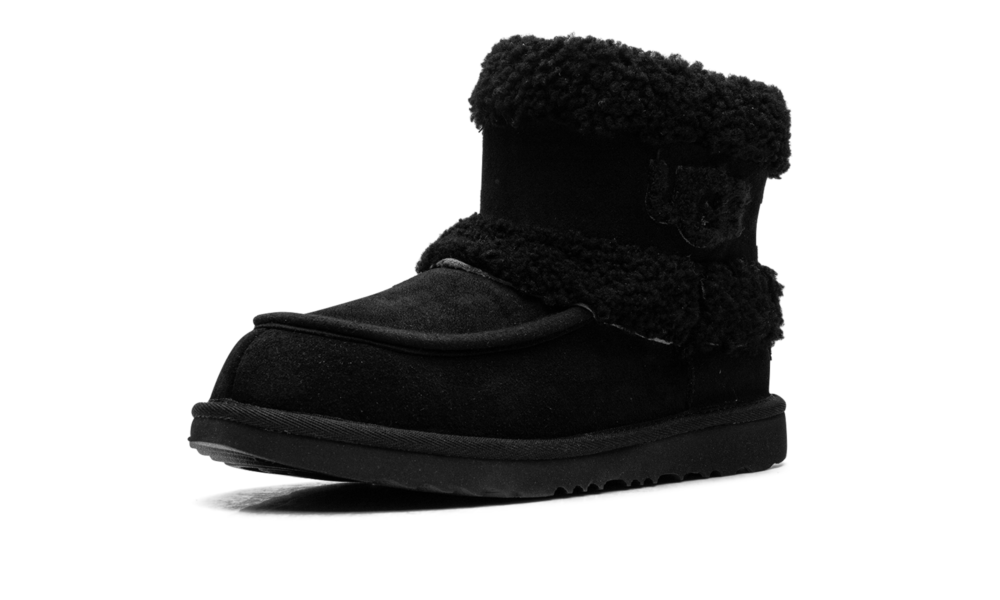 K Ultra Mini Ugg Fluff "Black" 1143701K BLK