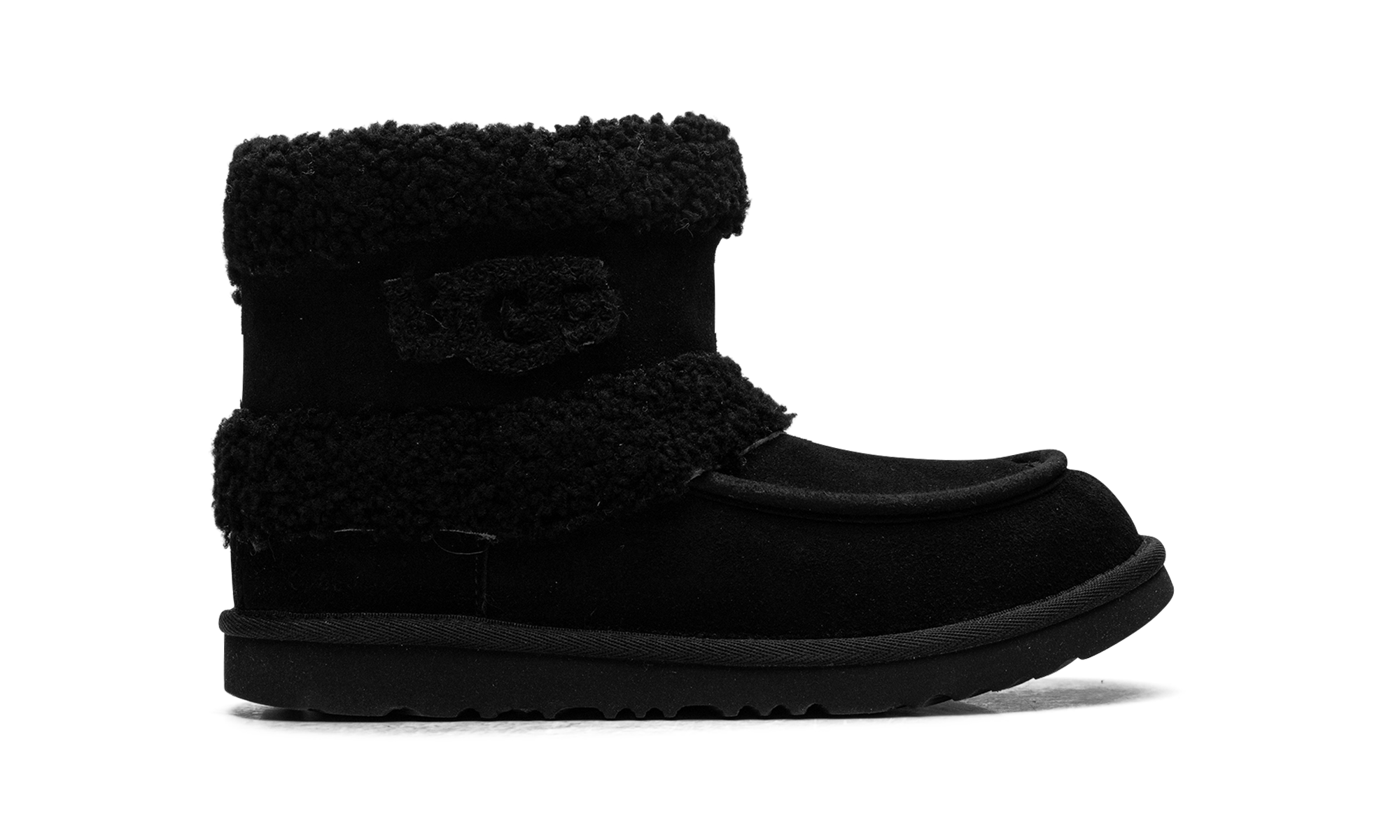 K Ultra Mini Ugg Fluff "Black" 1143701K BLK