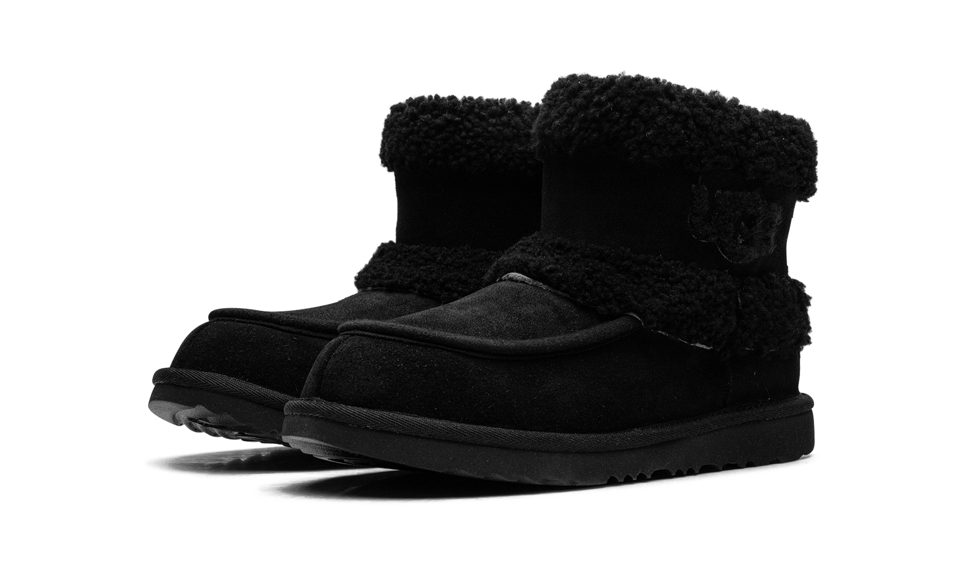 K Ultra Mini Ugg Fluff "Black" 1143701K BLK