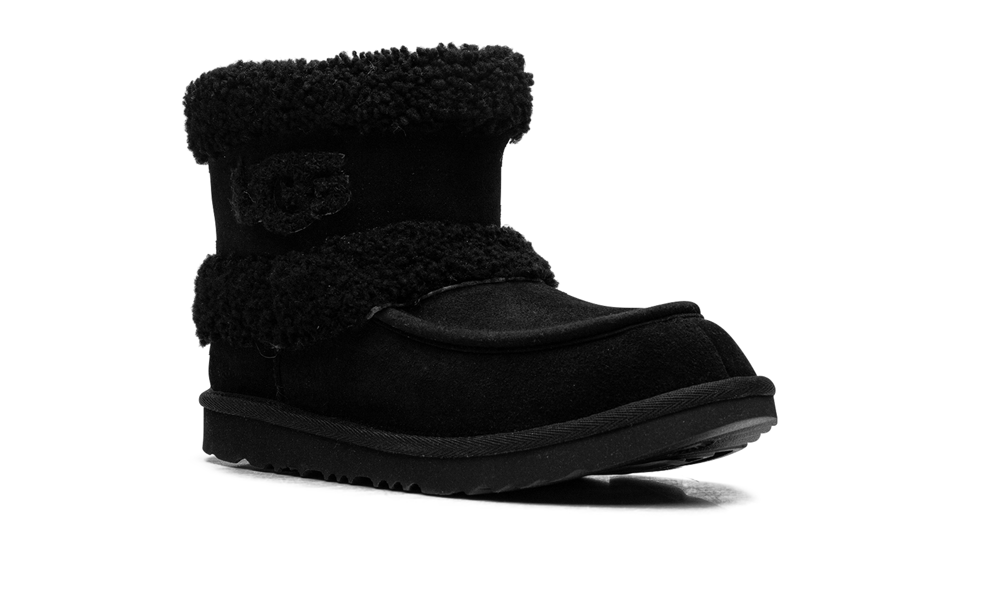 K Ultra Mini Ugg Fluff "Black" 1143701K BLK