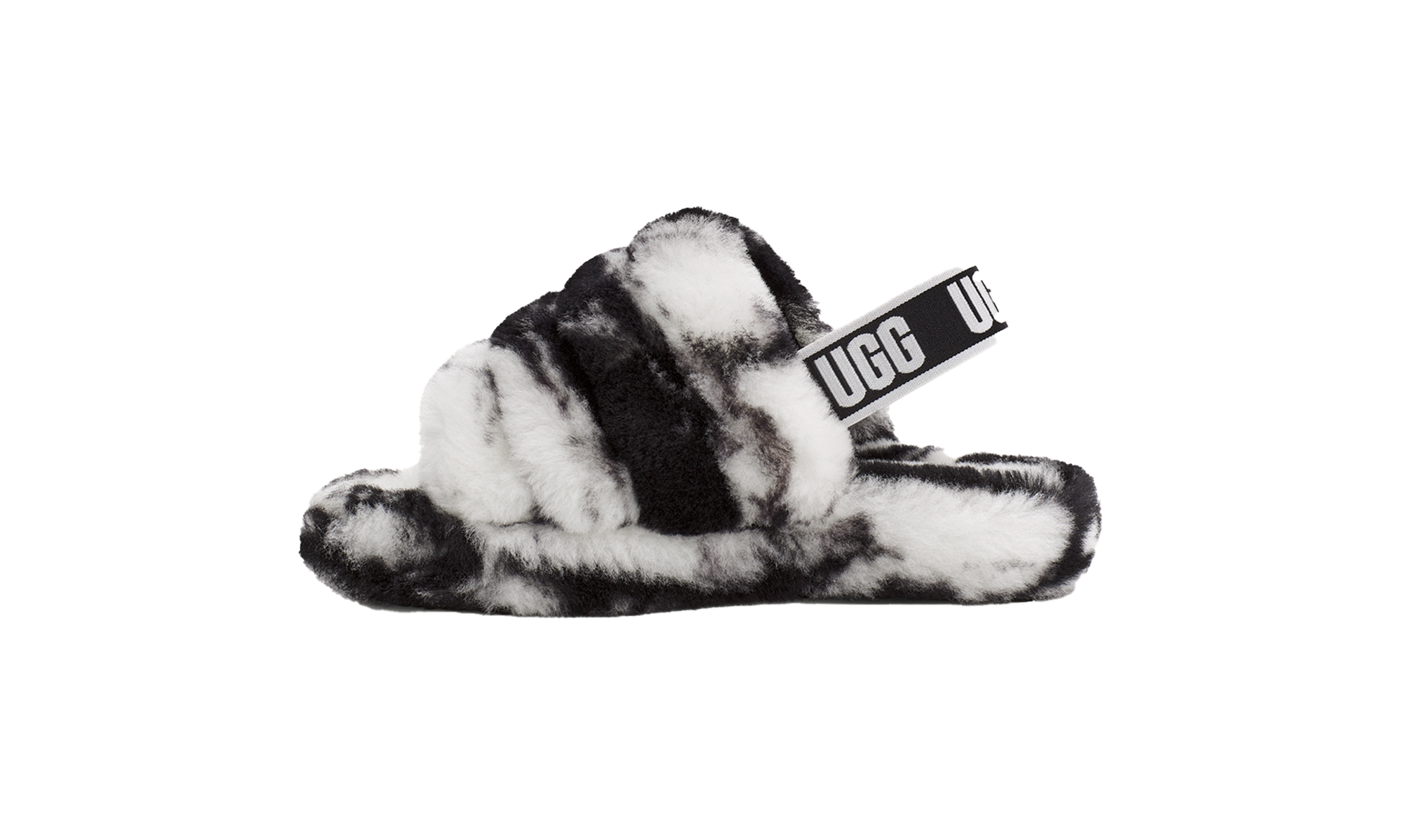 Kids FLUFF YEAH SLIDE "White" 1123636K BLK