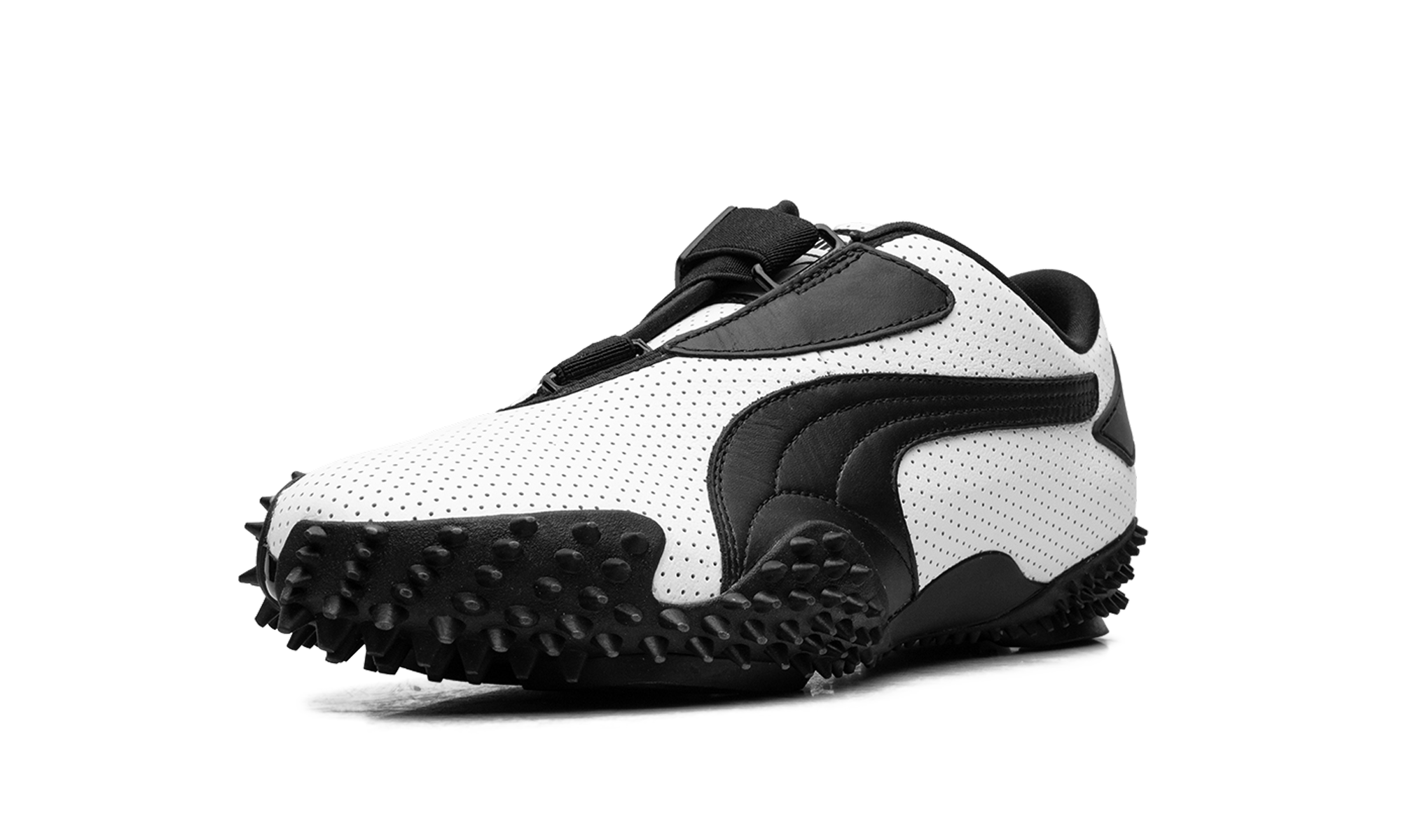 Mostro "Perforated leather - white / black" 397331 01