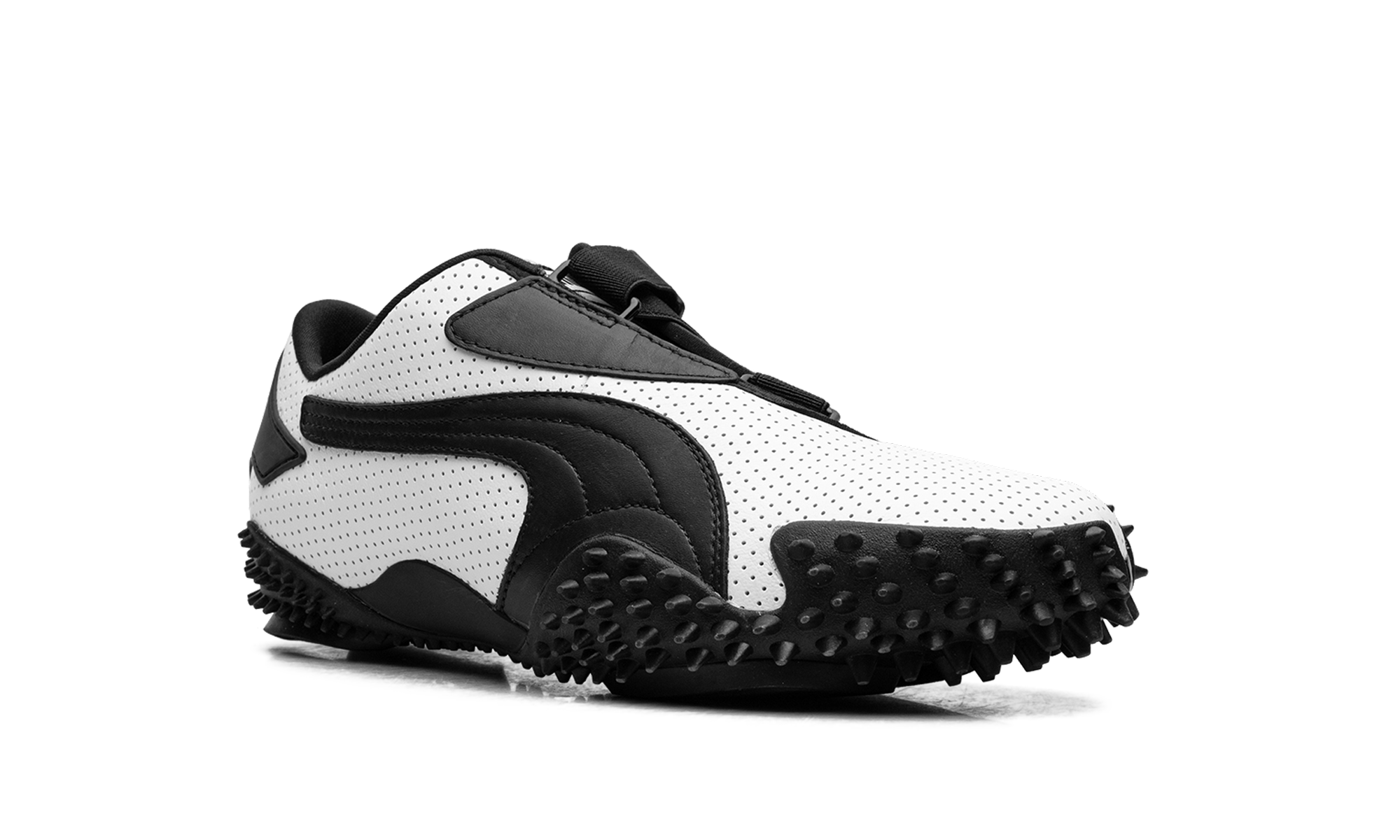 Mostro "Perforated leather - white / black" 397331 01