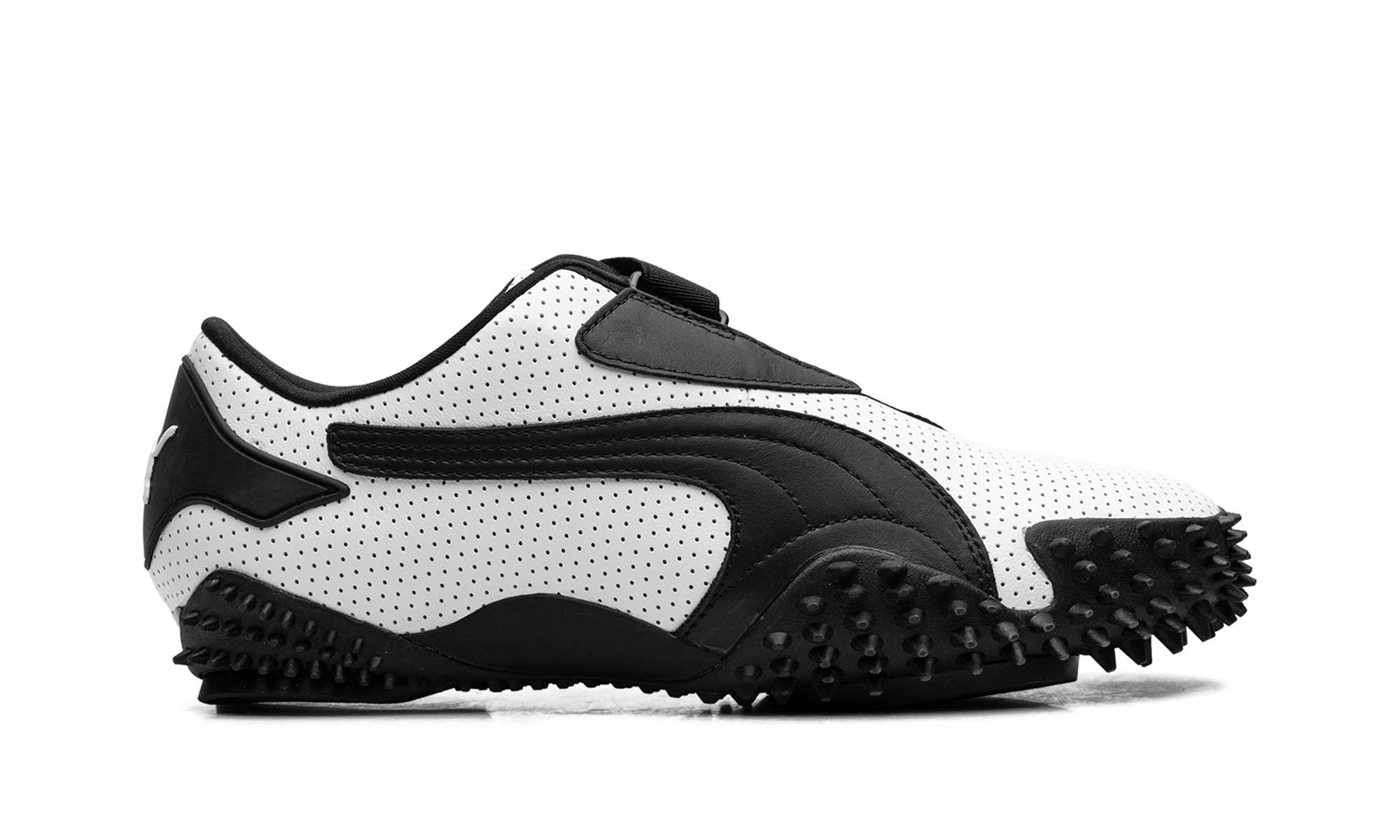 Mostro "Perforated leather - white / black" 397331 01