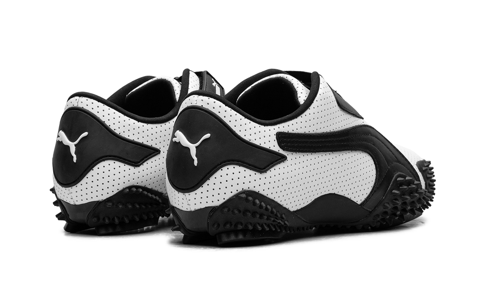Mostro "Perforated leather - white / black" 397331 01