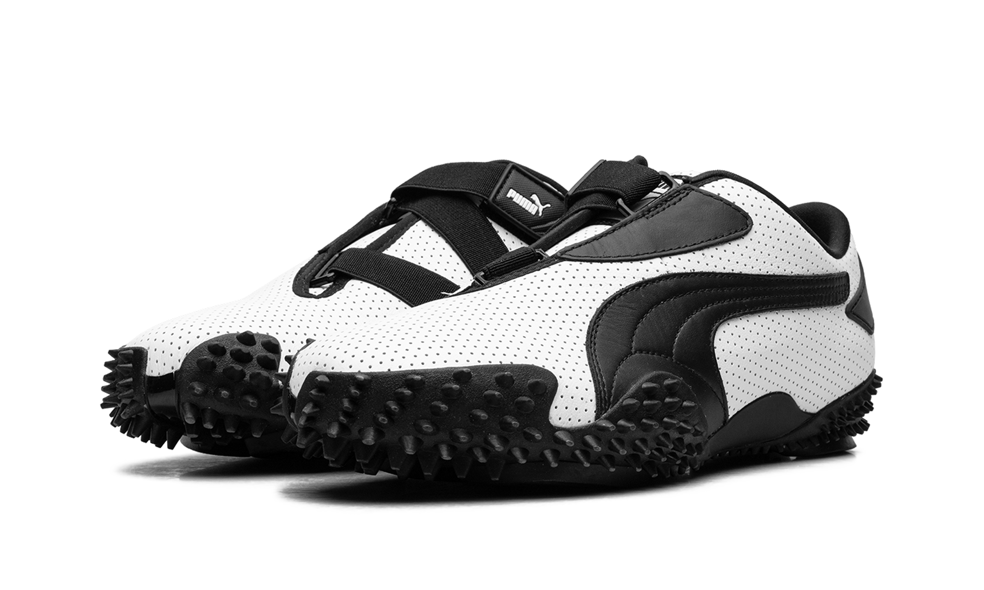 Mostro "Perforated leather - white / black" 397331 01