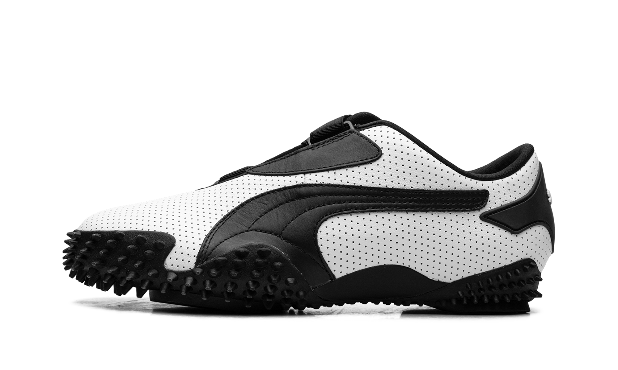 Mostro "Perforated leather - white / black" 397331 01