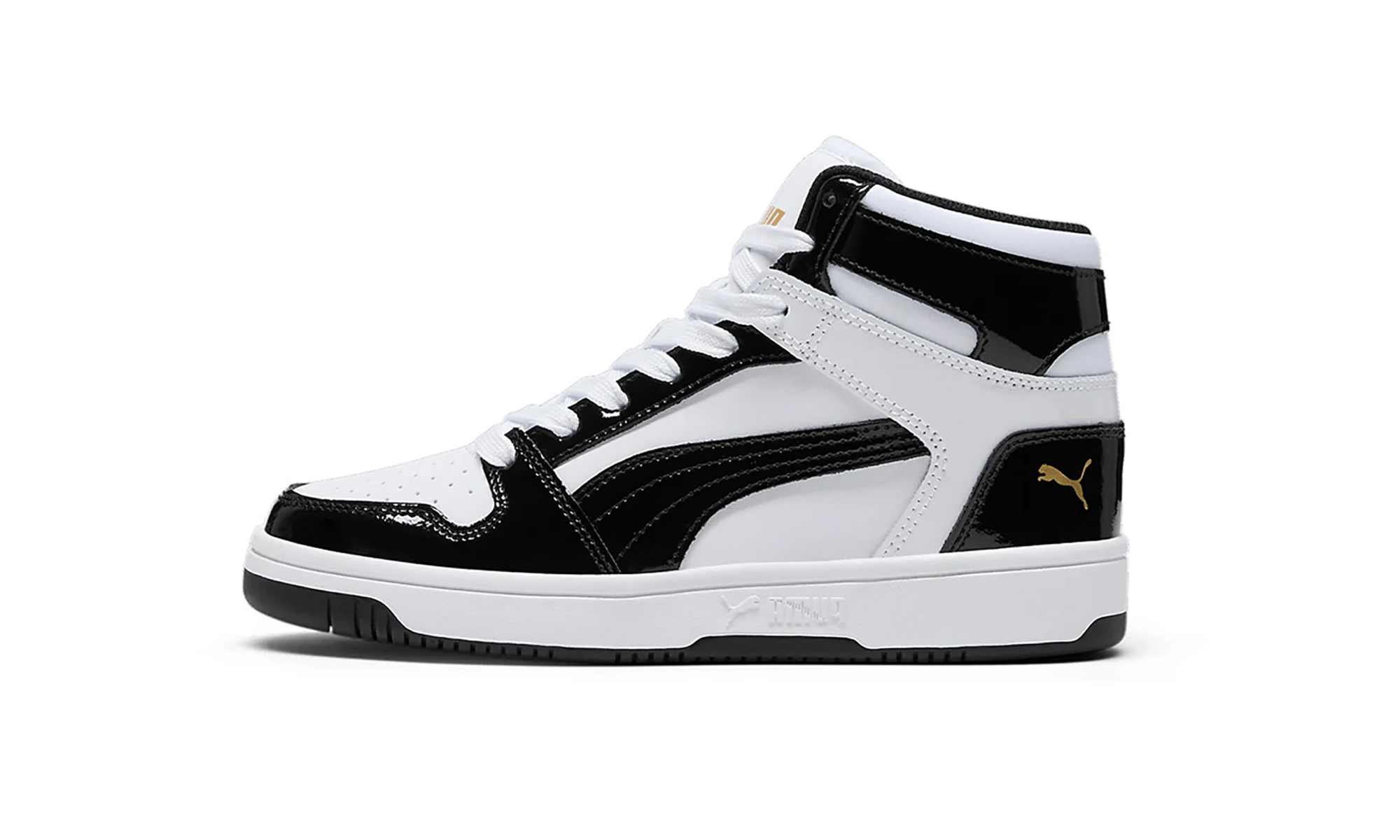 Rebound Layup Shine Women "Puma white / puma black / puma team gold" 399643 01