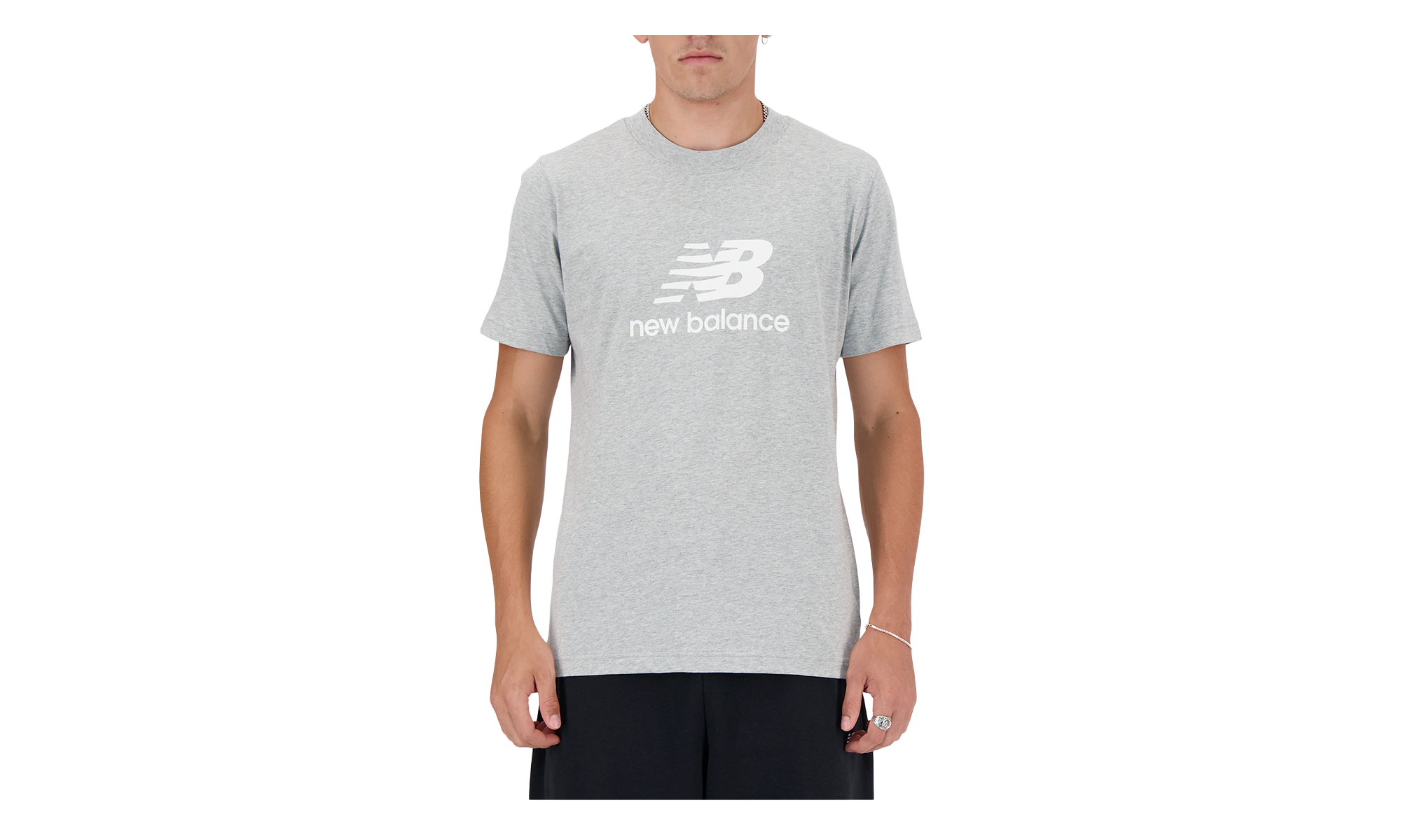 Sport Essentials Logo T-Shirt "Athletic Grey / White" MT41502AG