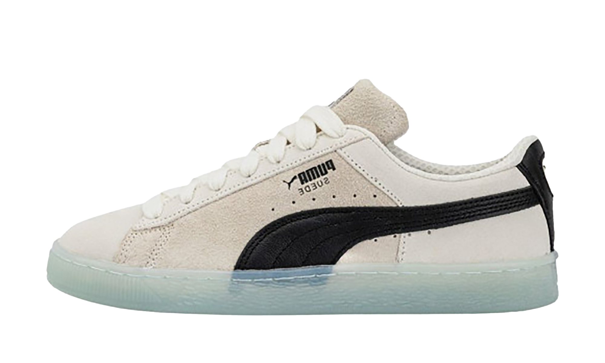 Suede Classic Mist Women "White/black/light blue" 399543 01