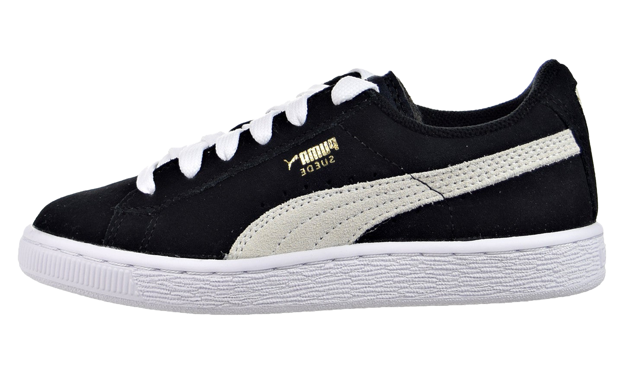 Suede Leisure Shoes Ps "Black / white" 360757 01