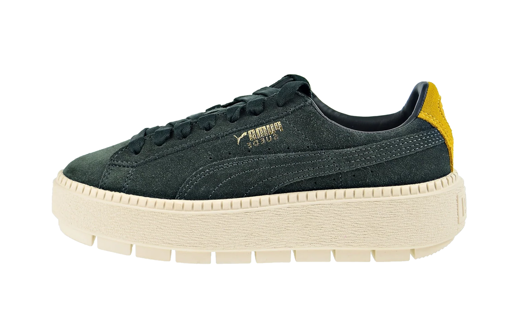 Suede Platform Women "Casual low green" 367066 02