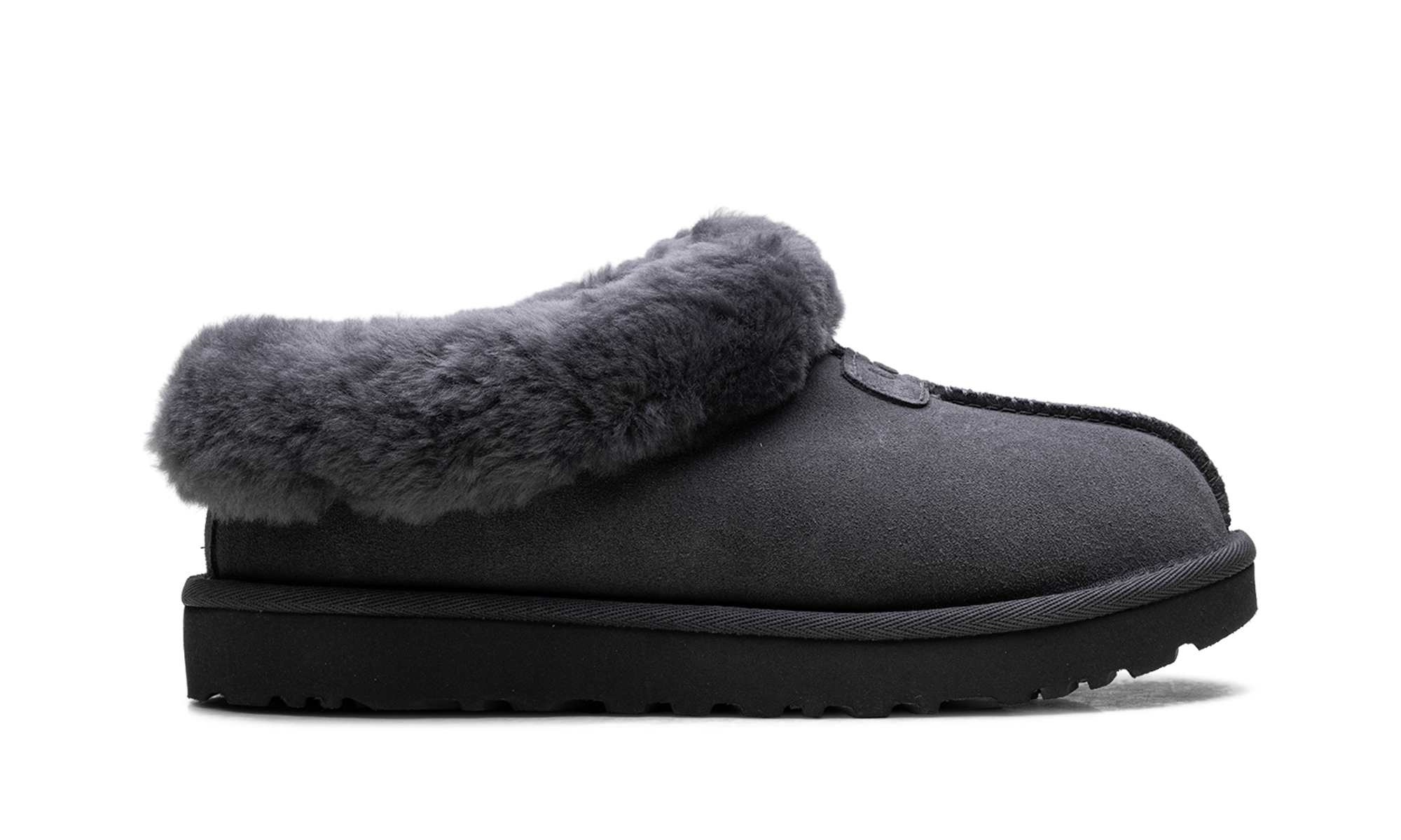 Tazzette Genuine Shearling Collar Slipper WMNS "Obsidian" 1134810 OBS