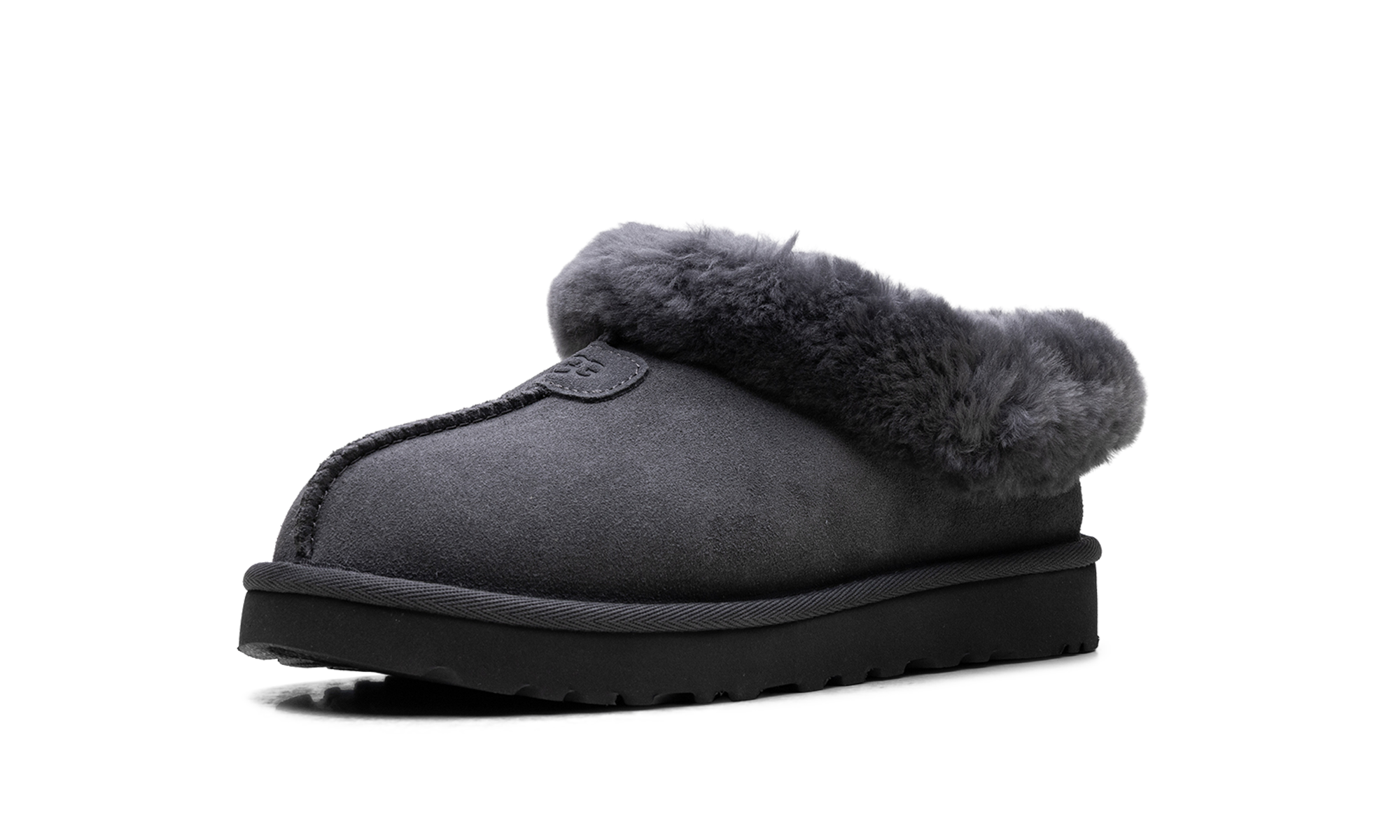 Tazzette Genuine Shearling Collar Slipper WMNS "Obsidian" 1134810 OBS