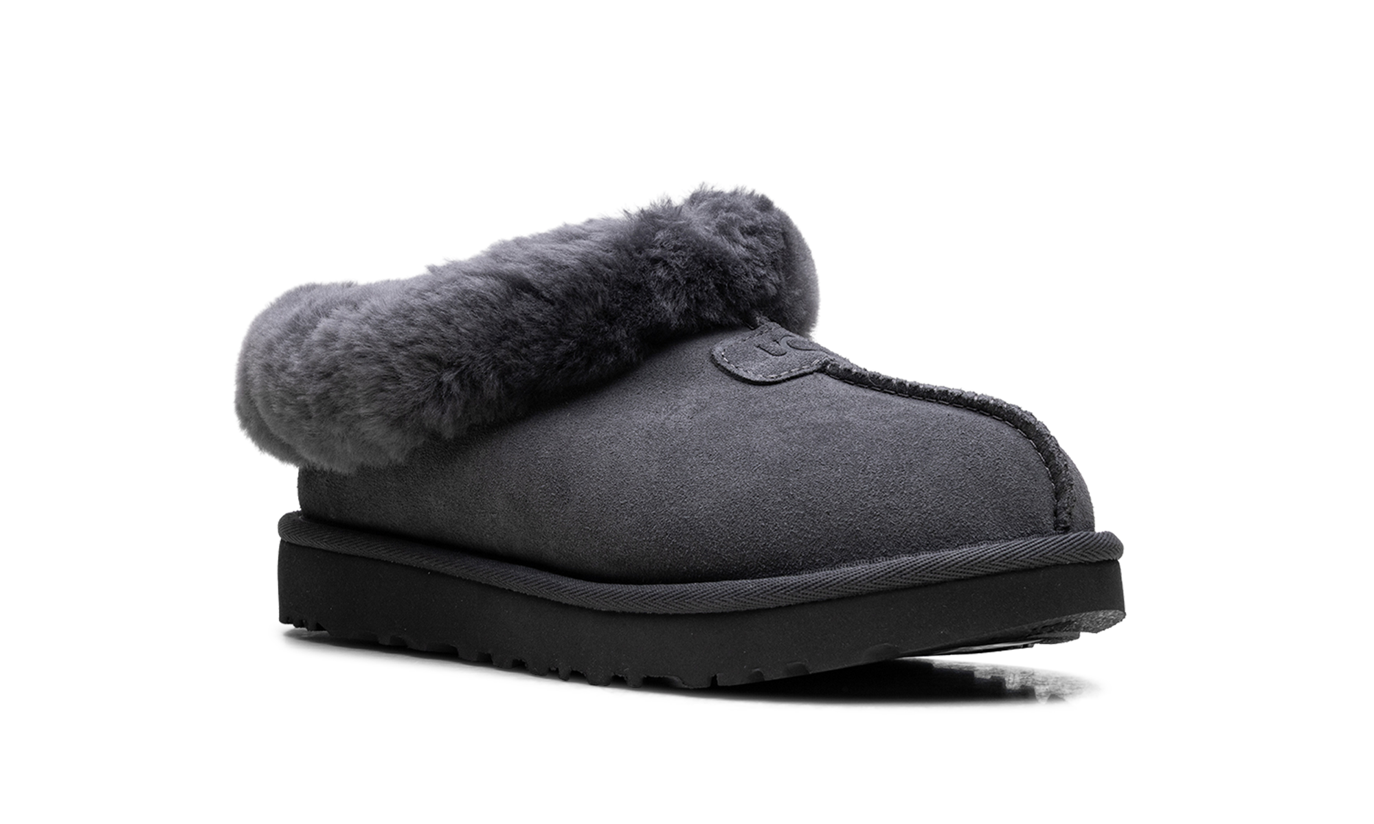 Tazzette Genuine Shearling Collar Slipper WMNS "Obsidian" 1134810 OBS