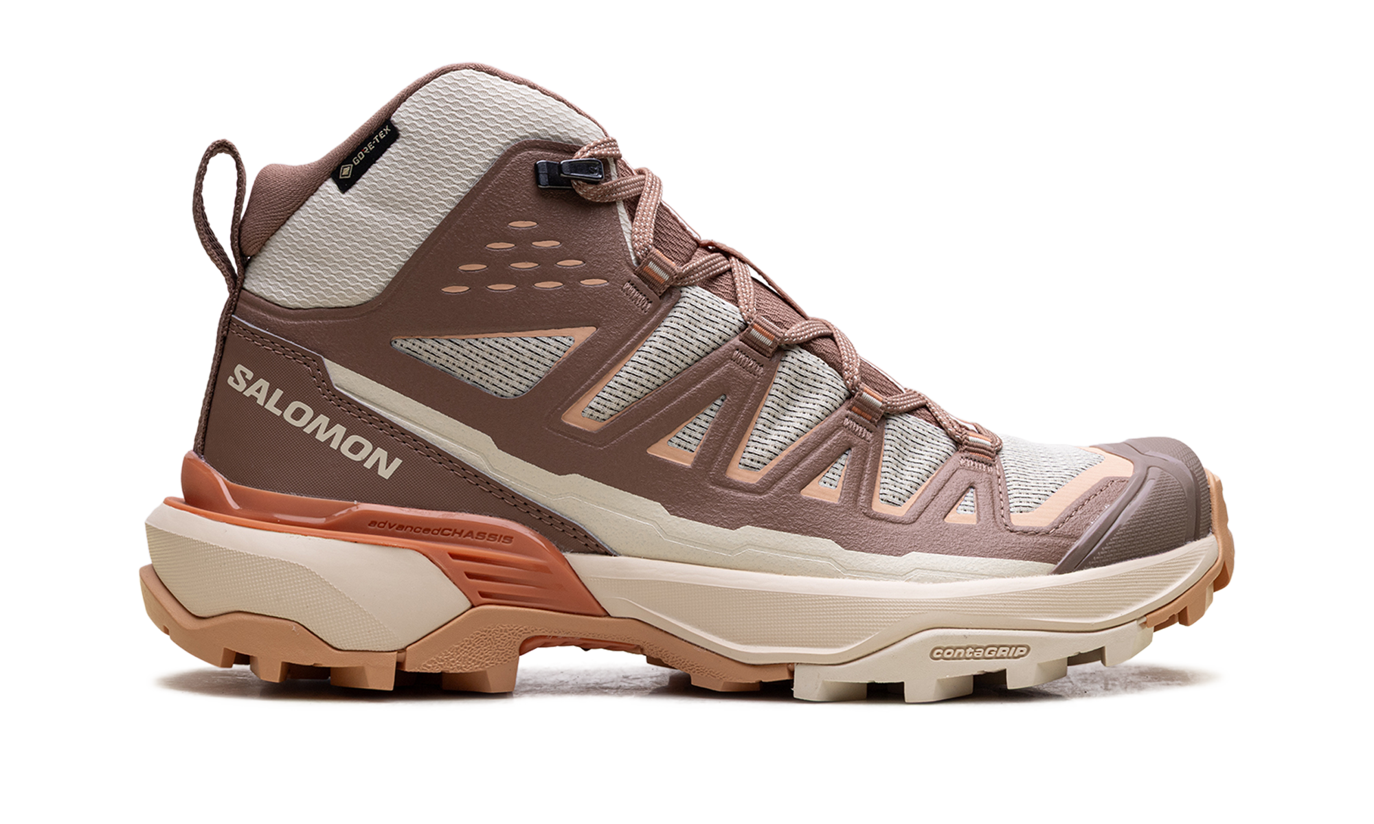 X Ultra 360 Edge Mid Gore-Tex Women "Shortbread / raw umber / prairie sunset" L4746270022